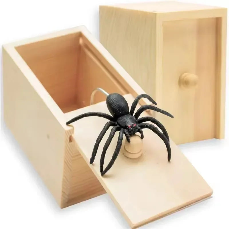 Funny Pop-Up Spider Scare Box - Desk Decor Gag Gift for Halloween, Christmas & Birthday, Novelty Office Toy & Home Decoration