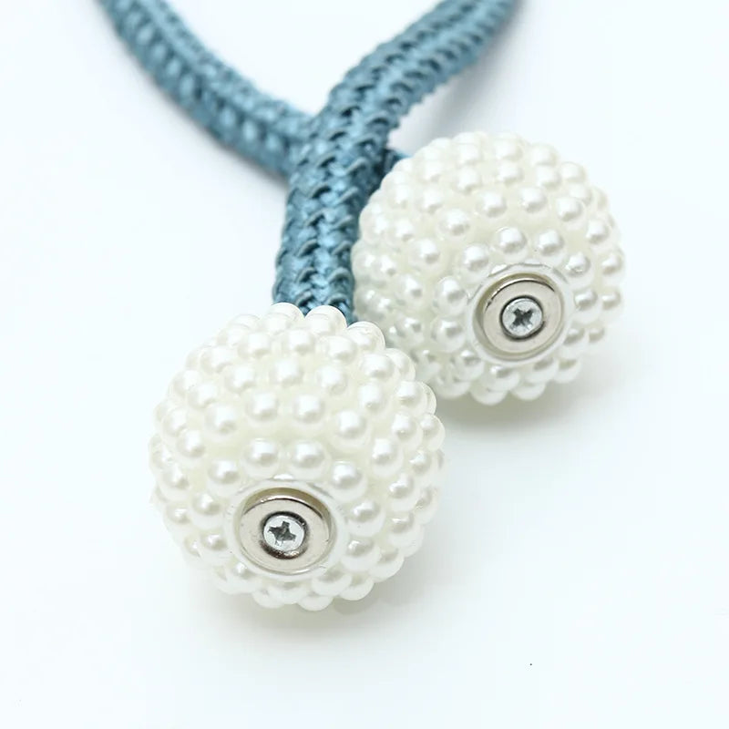 1Pc Magnets Curtains Clamps Curtain Holder Pompom Tieback Magnetic Clips Hanging Balls Tie Back Home Decor Curtain Accessories
