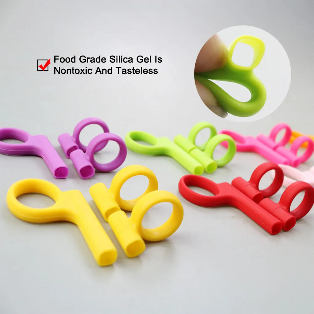 Children's Chopsticks Finger Sleeve Sticks Wood Cartoon Learning Reusable Training Helper Home Products Detachable Adjustable