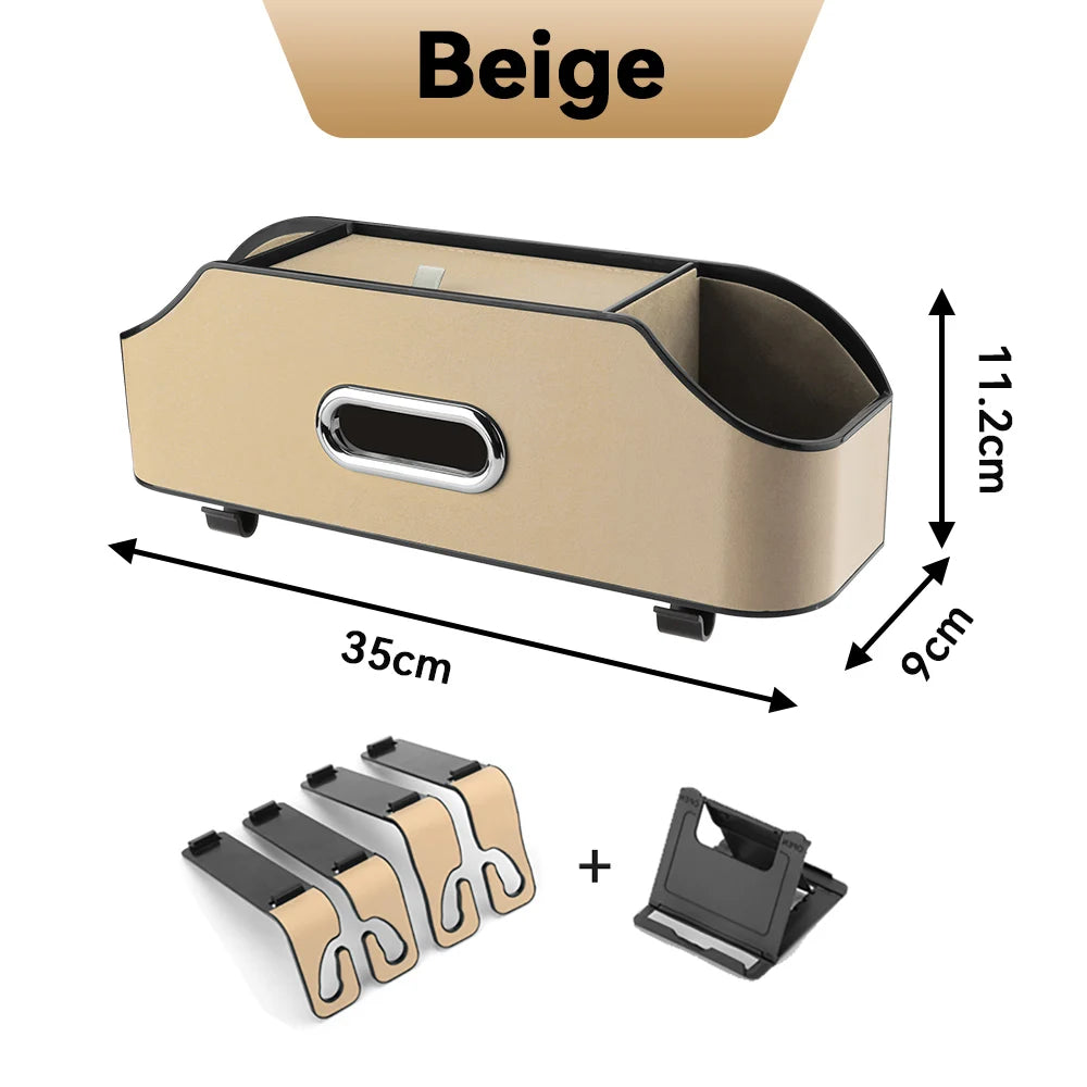 Car Tissue Box Cup Holder Backseat Seat Back Storage Multifunctional Bag Accessories For Jeep Cherokee COMPASS RENEGADE