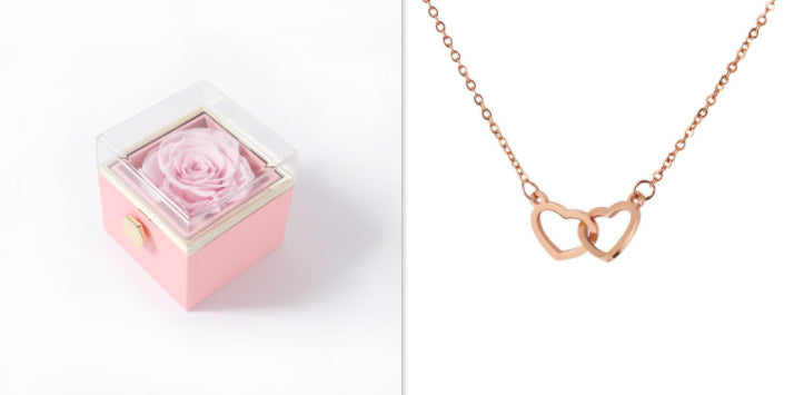 Eternal Rose Box With Necklace