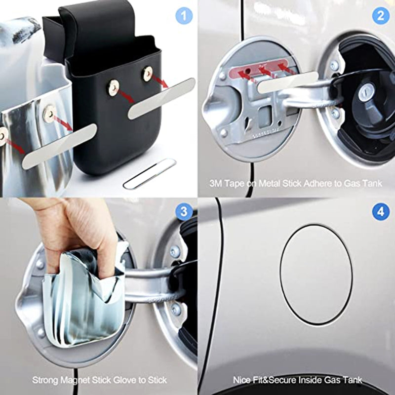 Reusable Silicone Fueling Glove Apply to Fuel Grip Gas Pump Gloves, Magnetic and Easy to Wear and Clean Washable Durable D7YA