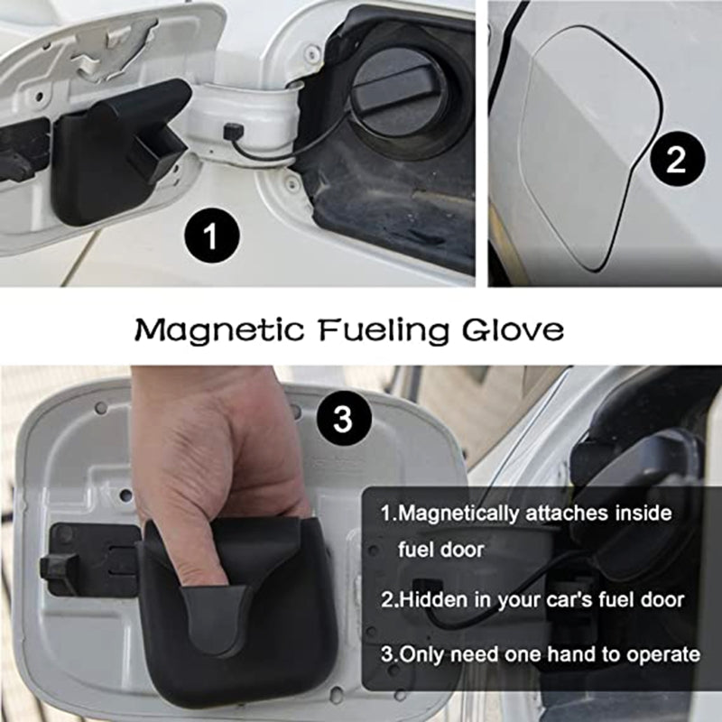 Reusable Silicone Fueling Glove Apply to Fuel Grip Gas Pump Gloves, Magnetic and Easy to Wear and Clean Washable Durable D7YA