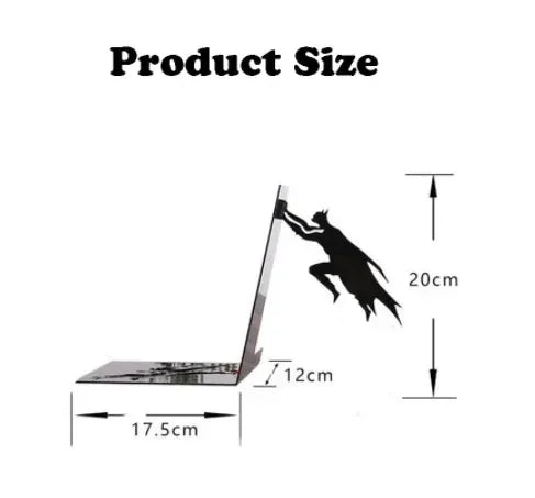 Superhero Bookend Figurines Metal Bookshelf Decor Desktop Ornament Office Desktop Accessories Bookshelf Home Decoration