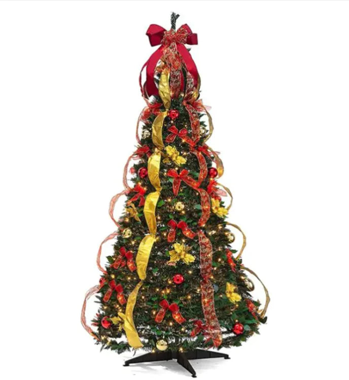 Foldable Christmas Tree with Ornaments