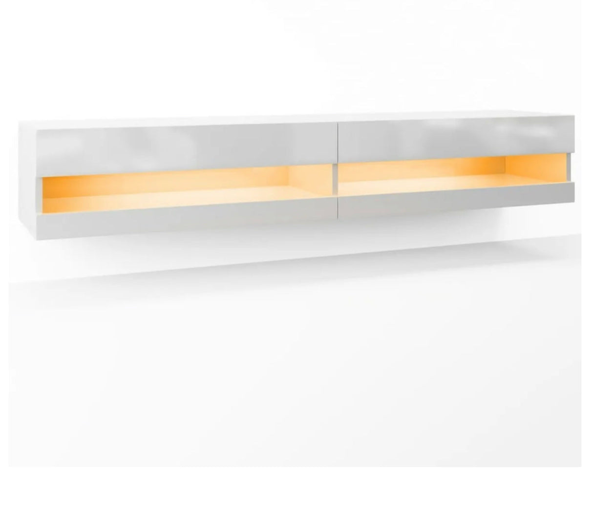 180cm Floating TV Stand Cabinet Wall Mounted Entertainment Unit with LED Lights