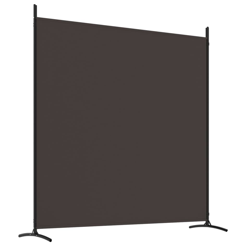 3-Panel Room Divider Living Room Bedroom Partition Privacy Protection Screen Room Separator Folding Dressing Wall Brown Fabric
