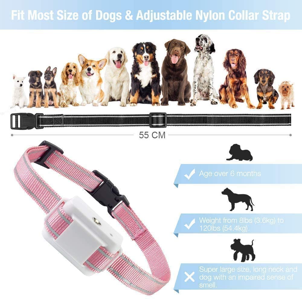 Citronella Bark Collar, Auto Citronella Dog Bark Collar Spray Anti Dog Bark Collars with 2 Adjustable Spray Level, Citronella Dog Barking Training Collar No Shock Safty for Dogs