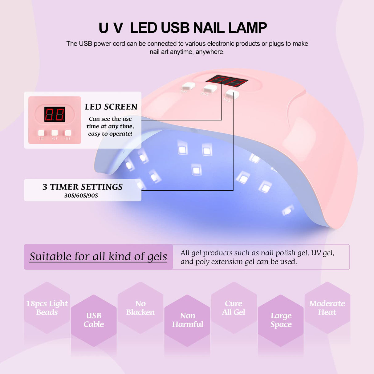 Gel Nail Polish Kit with U V Light, Gel Polish Starter Kit 10 Colors with 36W Nail Lamp and Base Top Gel Coat, Nail Design Kit Manicure Tools and Rhinestones, Decorations Nail Art DIY Set for Women