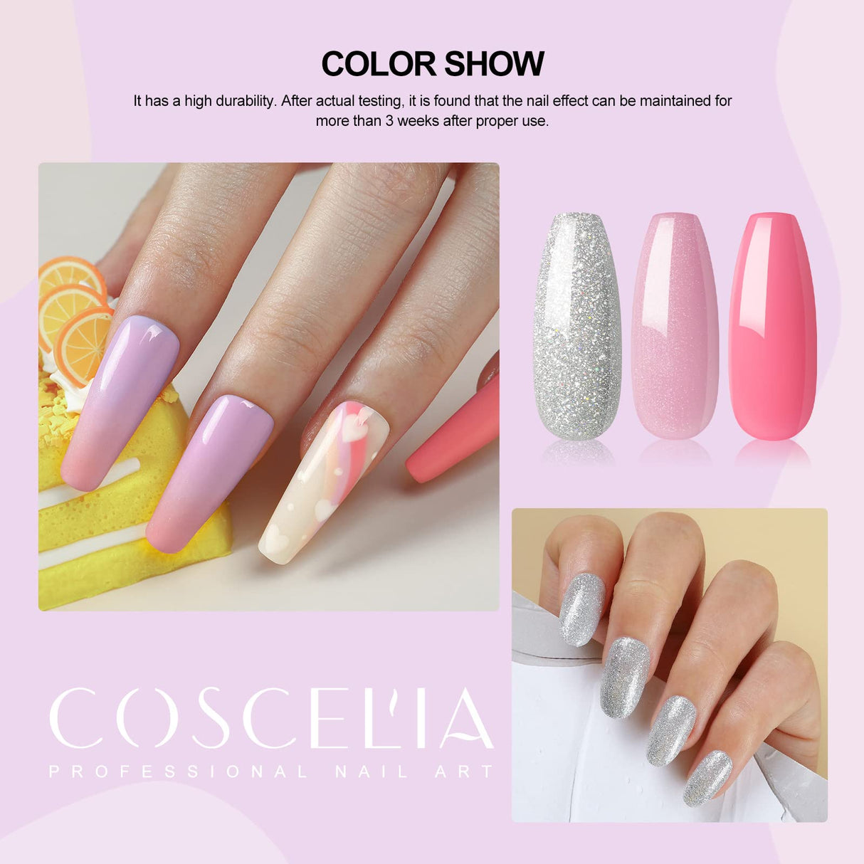 Gel Nail Polish Kit with U V Light, Gel Polish Starter Kit 10 Colors with 36W Nail Lamp and Base Top Gel Coat, Nail Design Kit Manicure Tools and Rhinestones, Decorations Nail Art DIY Set for Women