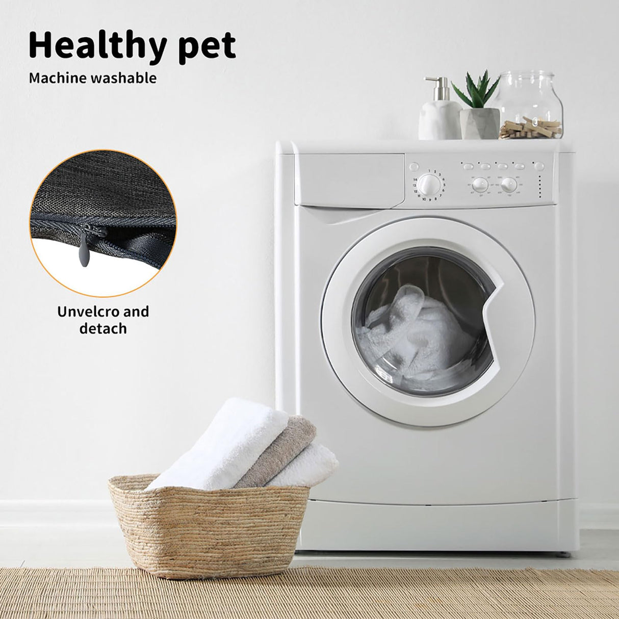 Pet Ramp 3 Steps, Portable Dog Step Stair for High Bed, Couch, Sofa, Pet Stairs Metal Frame with Removable Cover Washable, Indoor Outdoor Pet Car Ramp for Dogs & Cats Grey,