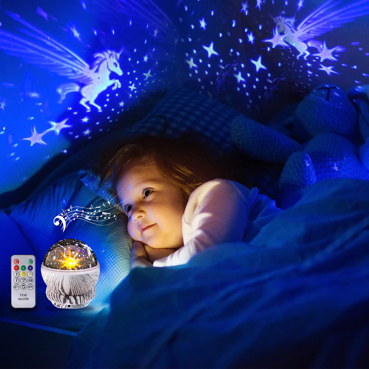 Star Night Light Projector for Kids - Remote Control Projection lamp