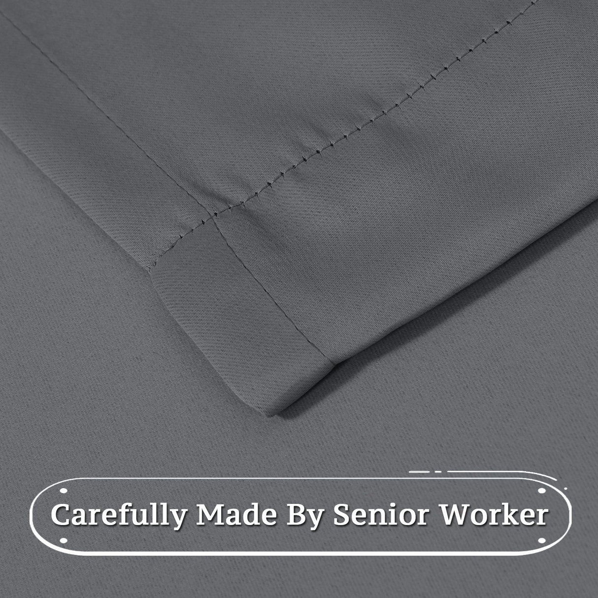 Three Pass Microfiber Blackout Thermal Insulated Eyelet Panel Window Curtains/Drapes (Set of 2 Panels, 132 x 243 cm, Grey)