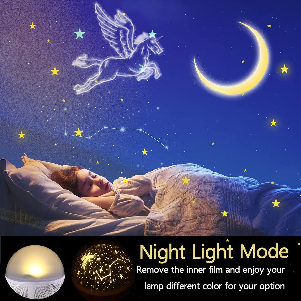 Star Night Light Projector for Kids - Remote Control Projection lamp