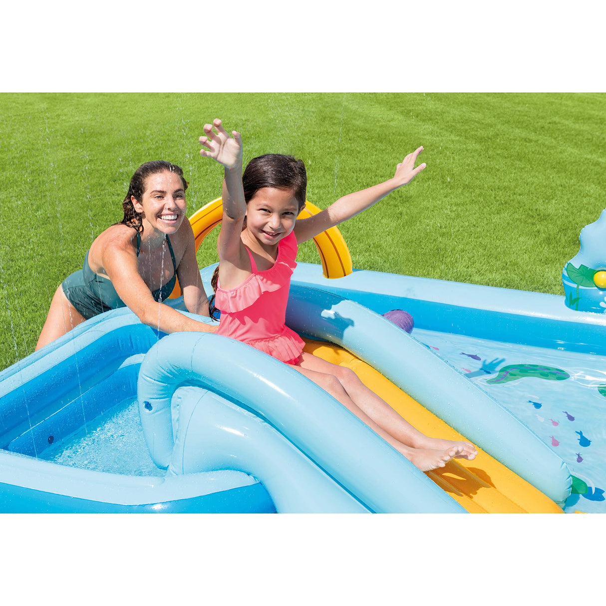 Intex Jungle Adventure Inflatable Play Center, for Ages 2+, Multicolor