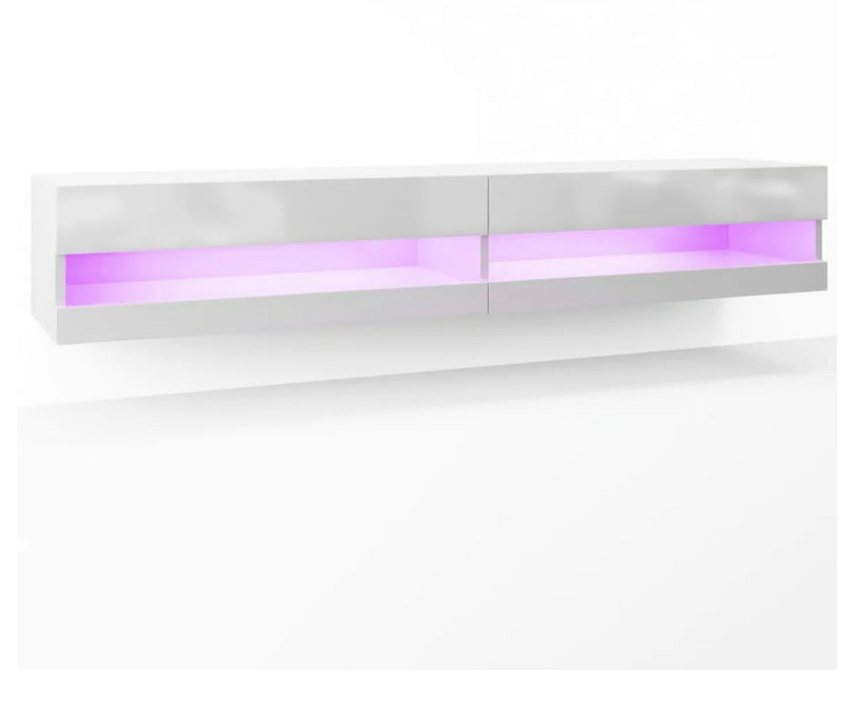 180cm Floating TV Stand Cabinet Wall Mounted Entertainment Unit with LED Lights