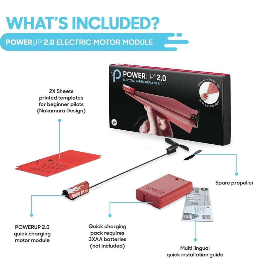 POWERUP 2.0 Paper Airplane Conversion Kit