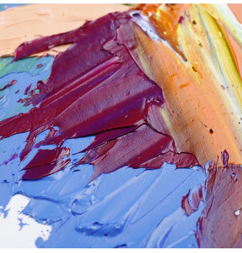 40 Pcs Oil Painting Kit with 24x12ML Oil Paint Set, 10 Oil Paintbrushes, Canvas Panel, Oil Painting Pad, Palette Knife & Art Sponge, Perfect Oil Painting Kit for Beginners, Hobbyists, Kids