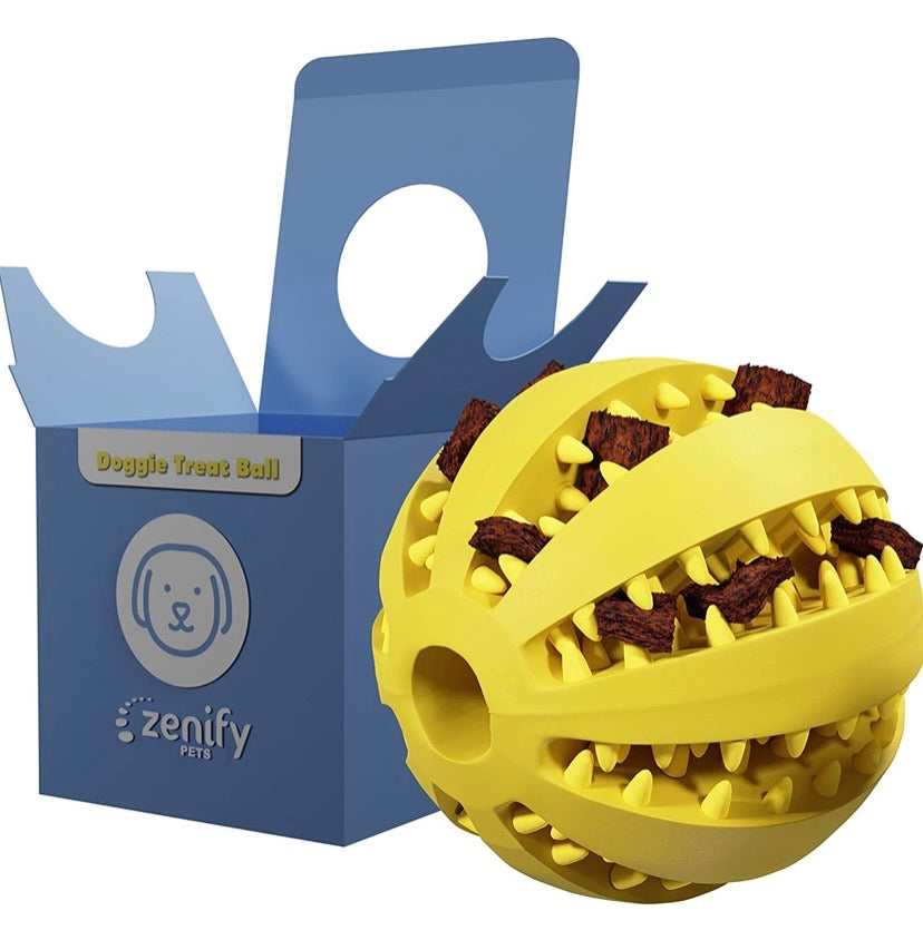 Dog Food Treat Interactive Puzzle Ball
