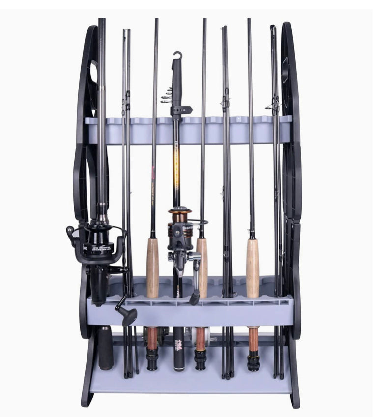 16 Fishing Rod Holder Storage Rack