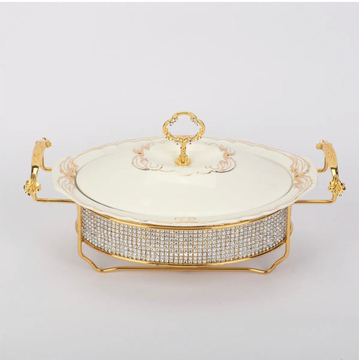 Commercial Chafing Dish Buffet Food Warmer Ceramic Heating Chafing Dish Sets