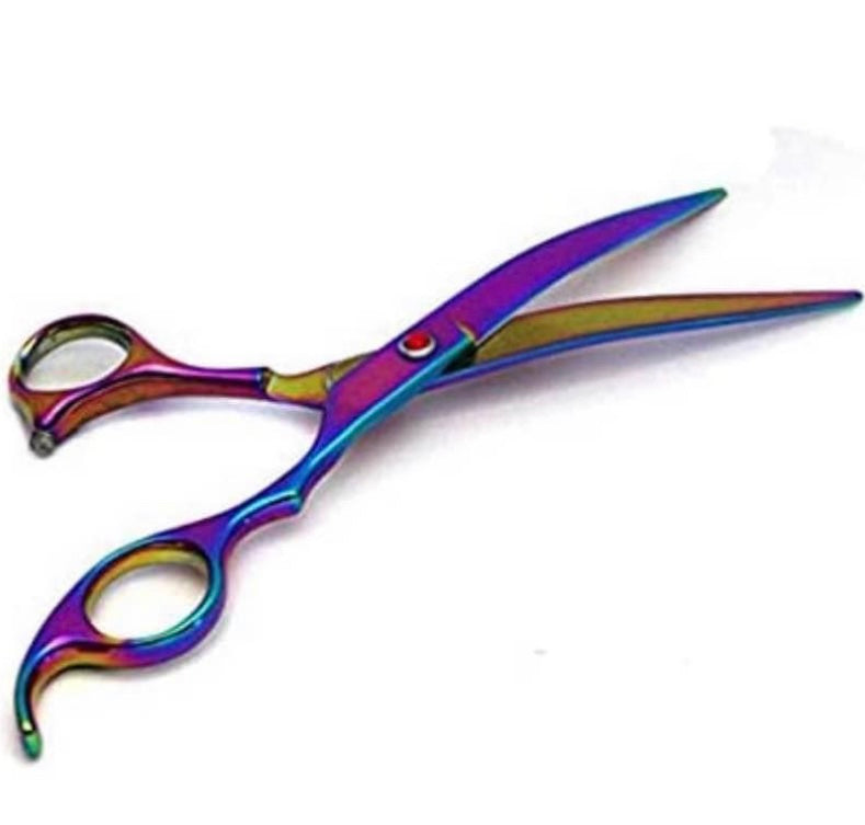 Professional Pet Grooming Scissors Set Straight Scissors Thinning Scissors Curved Scissors Comb case