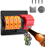 Beer Counter Bottle Opener Wall Mounted Automatic Counting Bottle Opener Creative Beer Can Opener for Kitchen Bar Restaurant