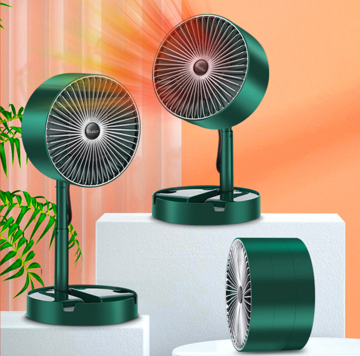 Portable Electric Heater Fan 1000W PTC Fast Heating Ceramic Home Office Travel