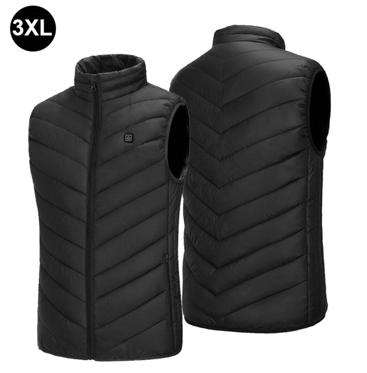 Electric Vest Heated Jacket USB Thermal Warm Heat Pad Winter Body Warmer Unisex
