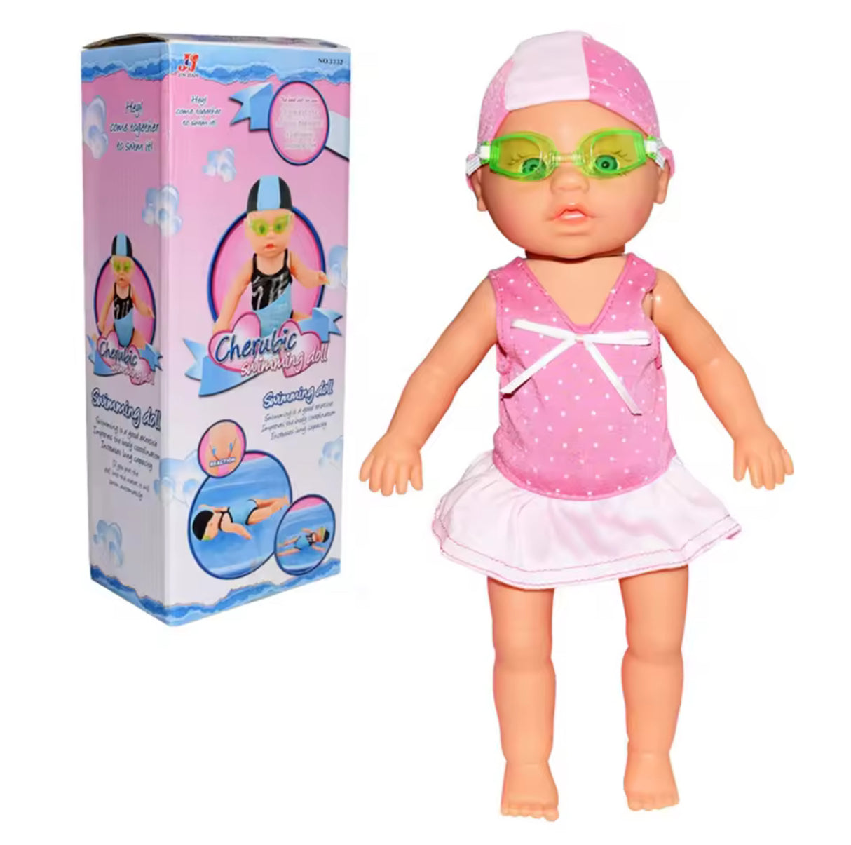 Swimmer Doll Water For Bathtub Pool Bath Time Play Shower Play