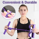 Multi-Functional Fitness Resistance Band with Pedal