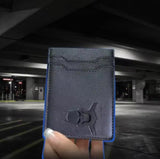 Bat Wallet, Personalized Leather Slim 2 Pocket Superhero Mask Card Holder (Buy 2, Get 2 FREE)