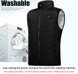 Electric Vest Heated Jacket USB Thermal Warm Heat Pad Winter Body Warmer Unisex