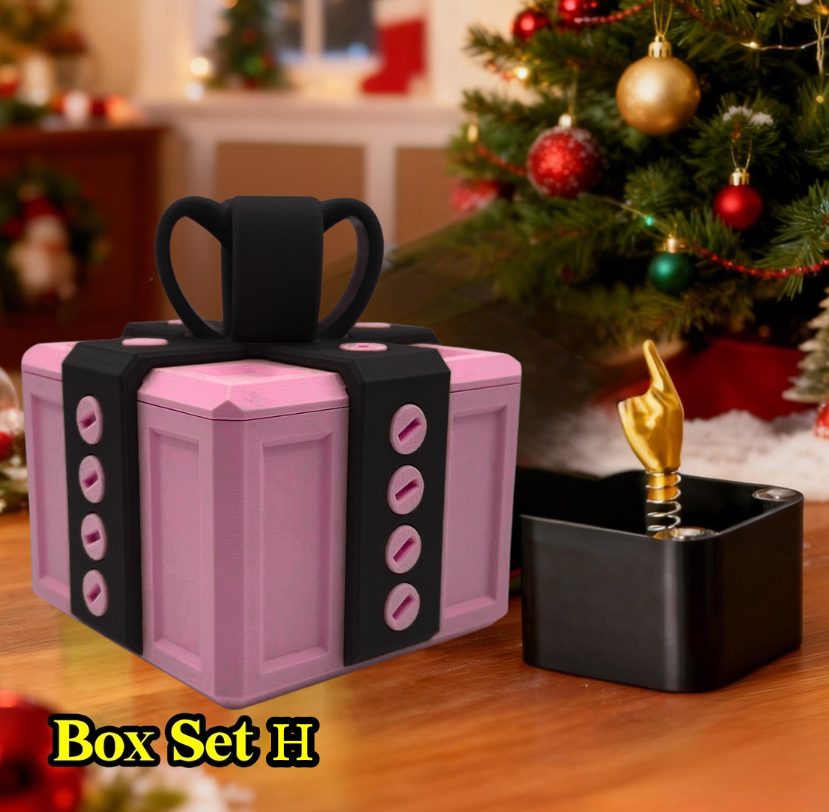 The Annoying Present with Middle Finger in A Box Gift Box with Screws Prank Surprise Pop-Up Novelty Funny Gifts for Adult Toys