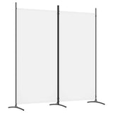 vidaXL Modern Room Divider with Foldable Design, 5-Panel Fabric Divider in White, Privacy Screen for Living Room and Bedroom, 433x180 cm