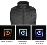 Electric Vest Heated Jacket USB Thermal Warm Heat Pad Winter Body Warmer Unisex