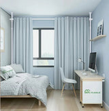 Large Room Divider Panel Privacy Partition Divider Screen Rod 1.1-3m Adjustable