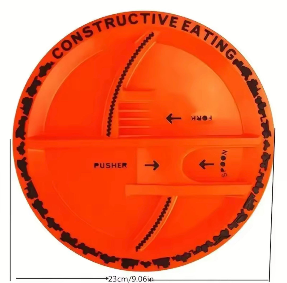 Excavator Fork Spoon Shovel Board Fun Tableware Safe Practical Bulldozer Dinosaur Food Supplement Tableware Set Kitchen Supplies