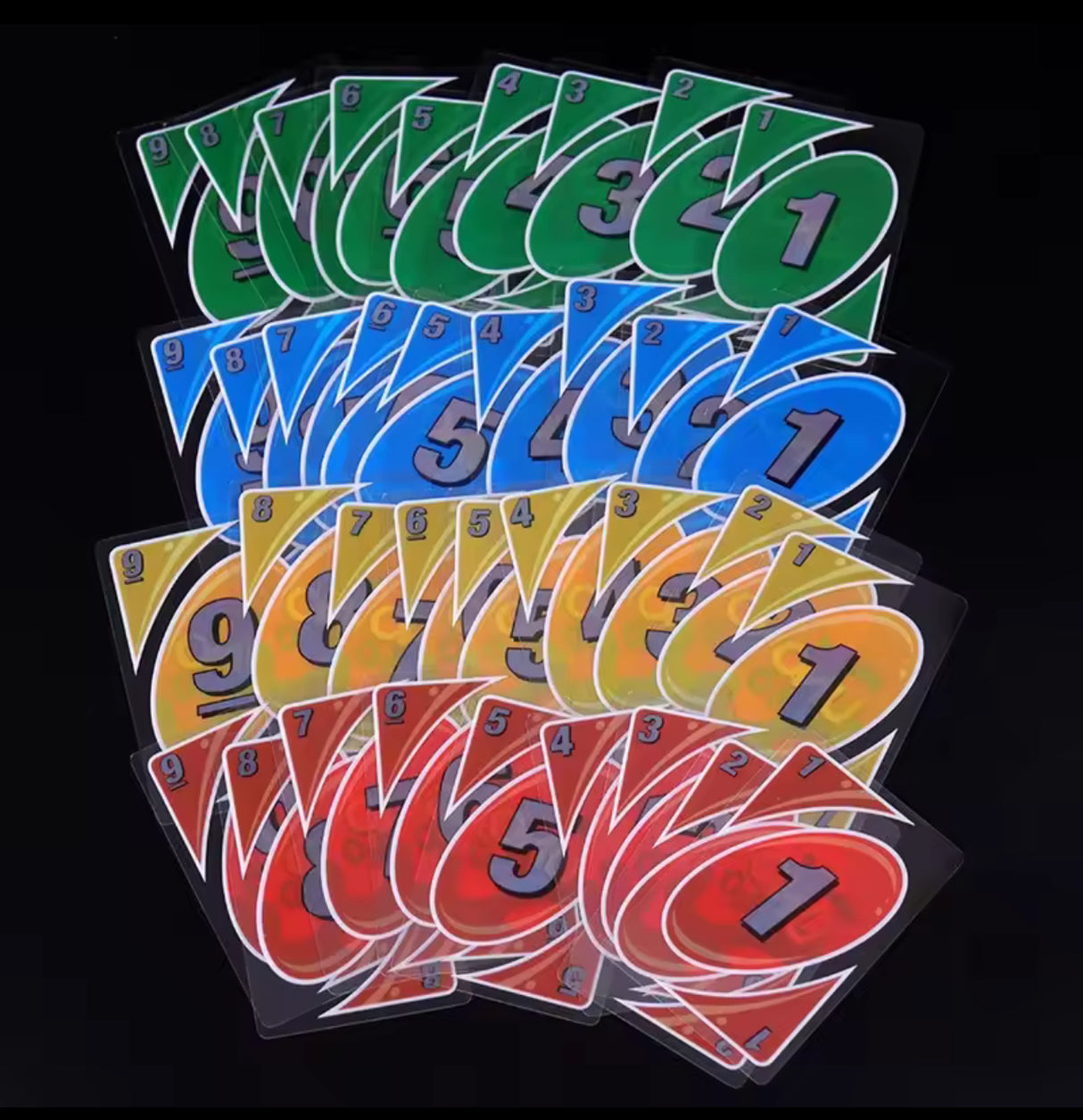 Board Games UNO H2O Card Game WaterProof Pressure Proof PVC Plastic Transparent Kids Toys Playing Cards Halloween Birthday Gifts