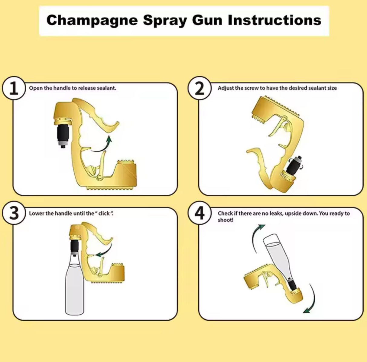 Champagne Gun Beer Gun Wine Dispenser Bottle Beer Ejector Feeding Spray Gun Bottle Cap Wine Stopper Ejector Feeding For Party