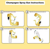 Champagne Gun Beer Gun Wine Dispenser Bottle Beer Ejector Feeding Spray Gun Bottle Cap Wine Stopper Ejector Feeding For Party