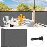 5M Privacy Garden Fence Panel Cover UV Protection Shade Screen Patio Balcony AU (Grey (0.9M*5M))