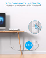 One Beat PD 30W Desk Clamp Power Board USB C,Fast Charging Station,4 Outlets with 4USB Ports(2USB C), Desktop Mounted Power Board Surge Protected,1.5M Extension Cord for Desk Accessories Home Office