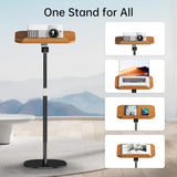 Ssumght 2 in 1 Dual-use Sheet Music Stand & Desktop Book Stand, Large Wooden Book Holder, Height Adjustable from 80-130cm,with Page Paper Clip for Cookbooks, Sheet Music, etc.