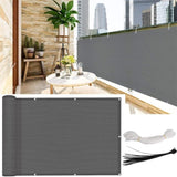 5M Privacy Garden Fence Panel Cover UV Protection Shade Screen Patio Balcony AU (Grey (0.9M*5M))