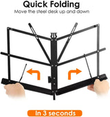 Provecta Music Stand,Folding Adjustable Music Holder,Portable Music Sheet Stand Holder with Carrying Bag