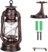 Night Light, 111-240V Retro Style Sconce Light Antique Iron Wall Lamp Fixture for Cafe Bar Hallway (Red Bronze)