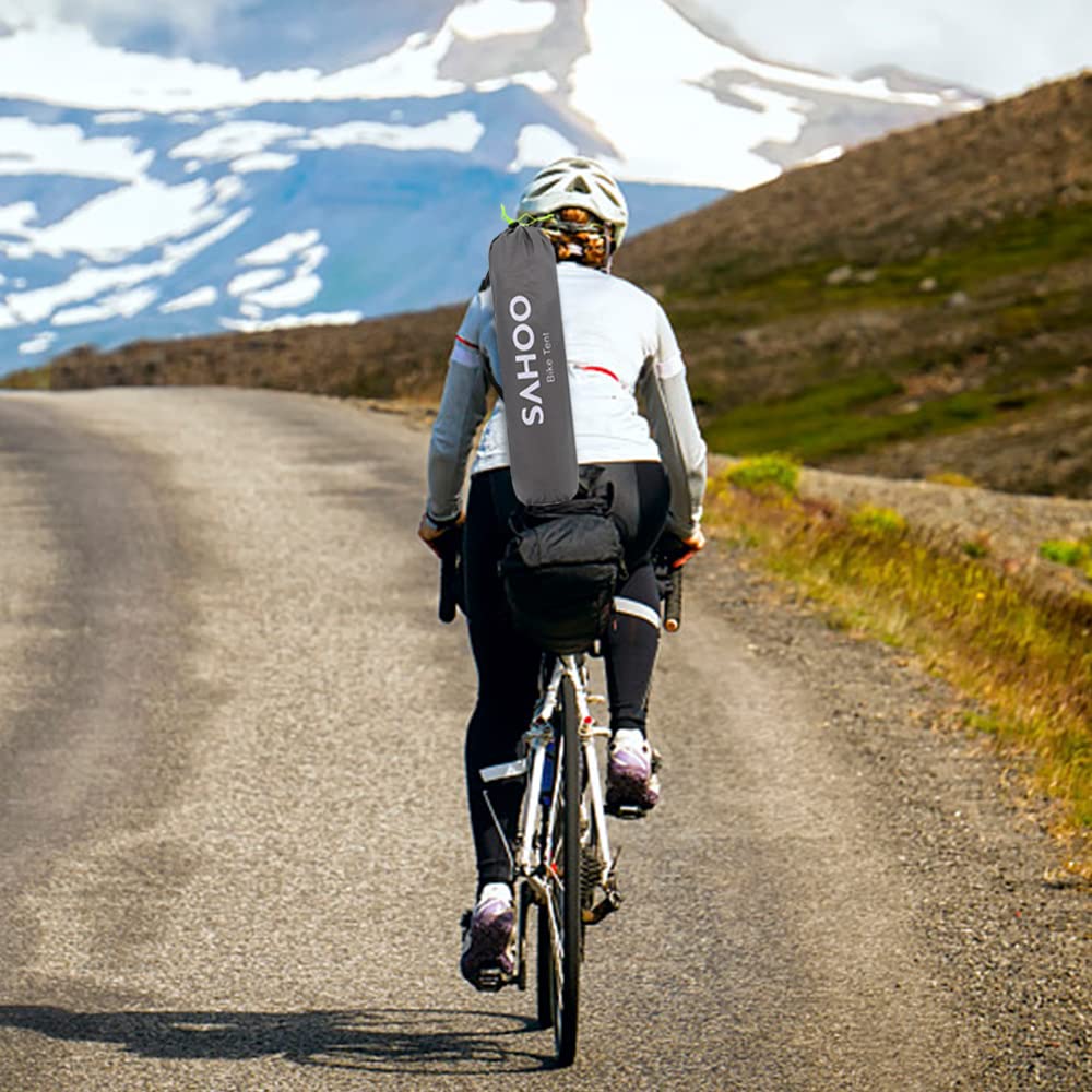 Waterproof Outdoor Bicycle Storage Shed Bike Tent Silver Coated Polyester Bike Shelter Space Saving Bicycle Garden Tool Storage Cover