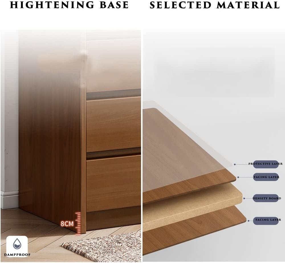 6 Chest of Drawers Dresser Wooden Cabinet Table Tallboy Lowboy Wood Storage