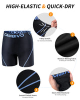 Men Cycling Underwear Shorts 3D Padded Bike Shorts Quick-Dry Cycling Shorts for MTB, Road Bike, Motorcycle, Commute